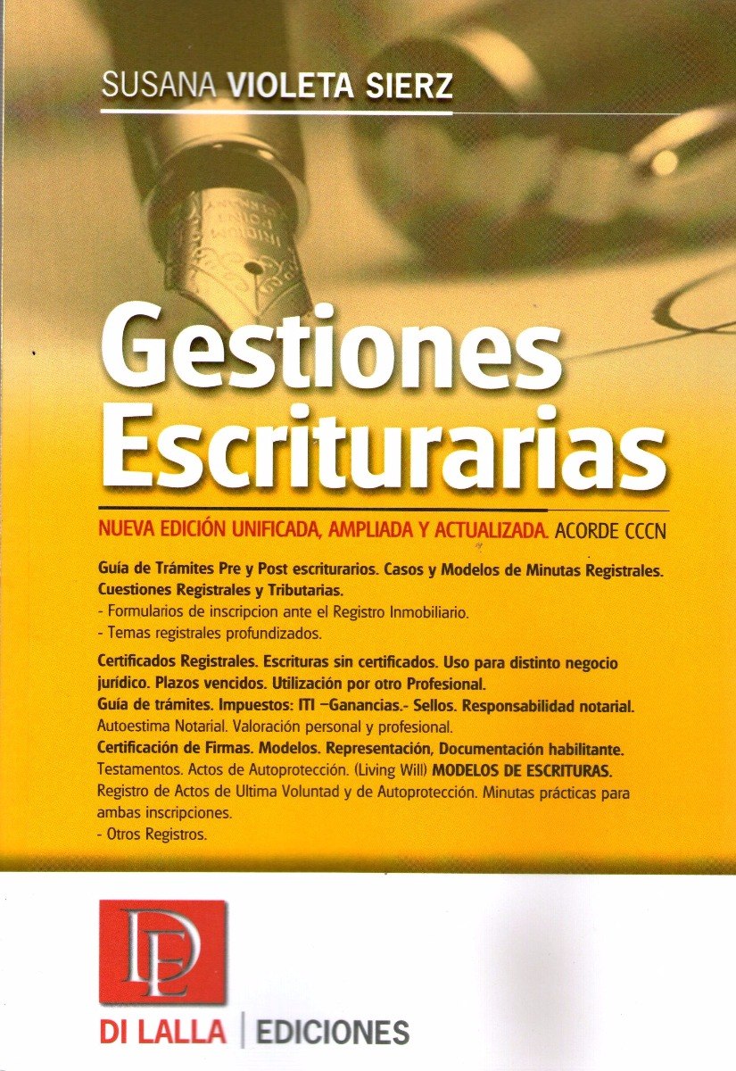 Gestiones Escriturarias Nueva Edición Violeta Seirz