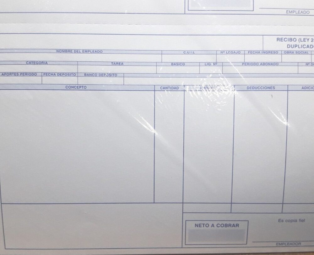 Recibos De Sueldos X 1000 - A4 Sistema Btb Software - Imagen 2