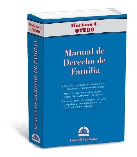 Manual De Derecho De Familia - Mariano Otero