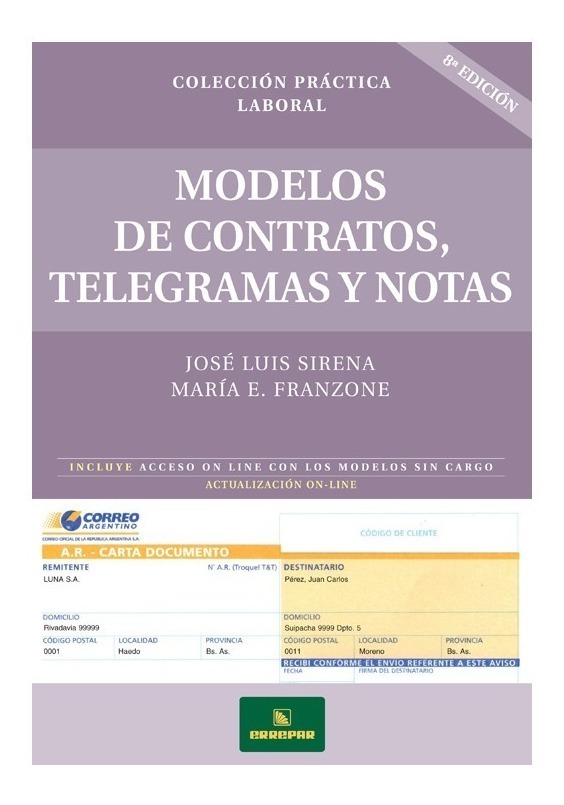 Modelos De Contrato Telegramas Y Notas
