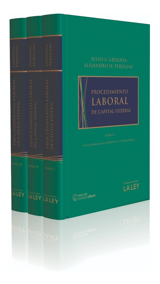 Procedimiento Laboral De Capital Federal 3 Tomos