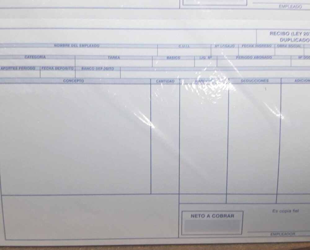 Recibos De Sueldos X 1000 - A4 Sistema Btb Software - Imagen 3
