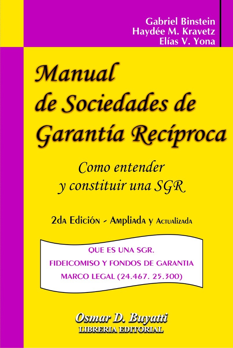 Manual De Sociedades De Garantías Recíprocas
