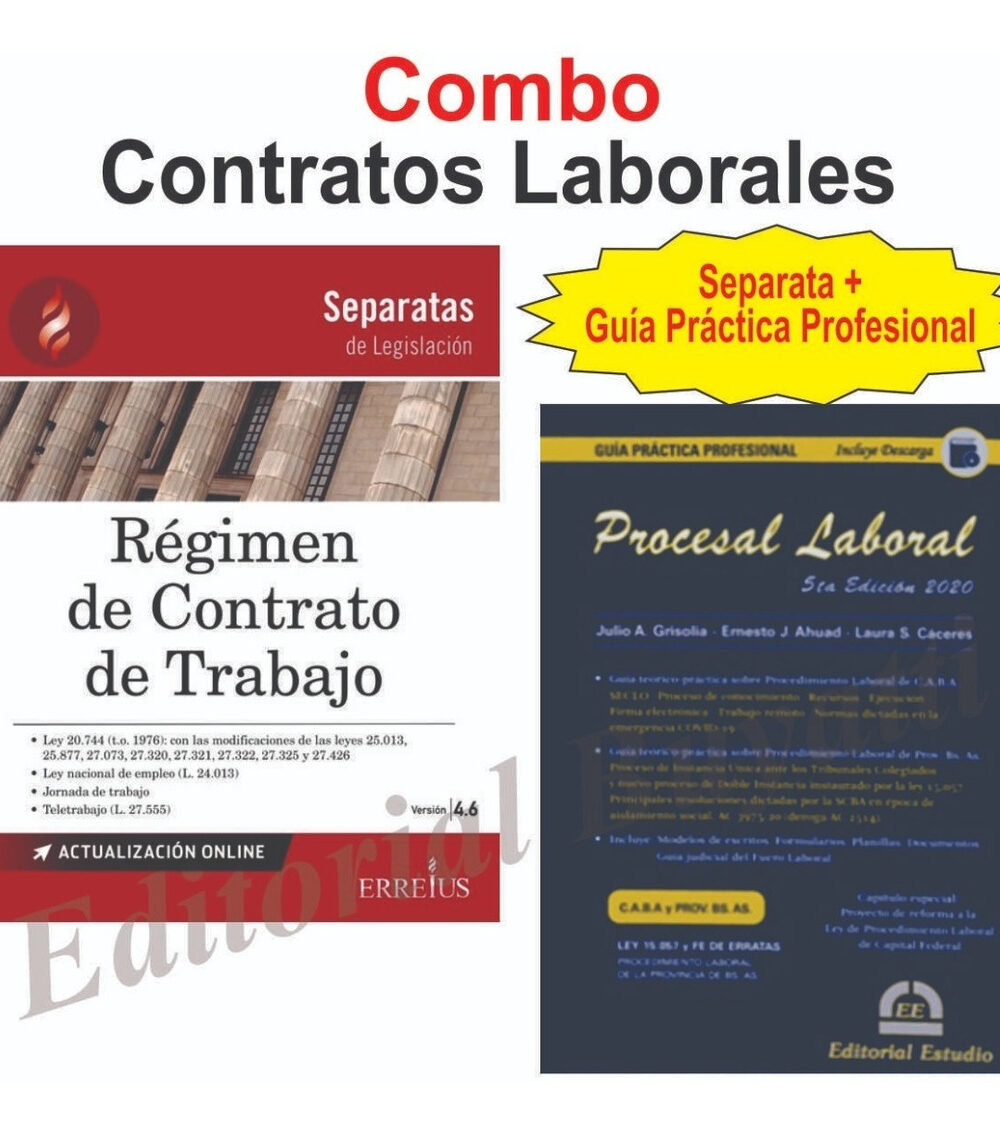 Regimen De Contrato De Trabajo + Procesal Laboral