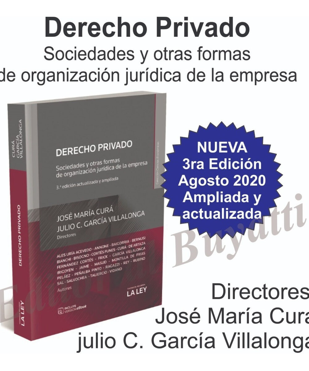 Derecho Privado - Última Edición - Cura - García Villalonga