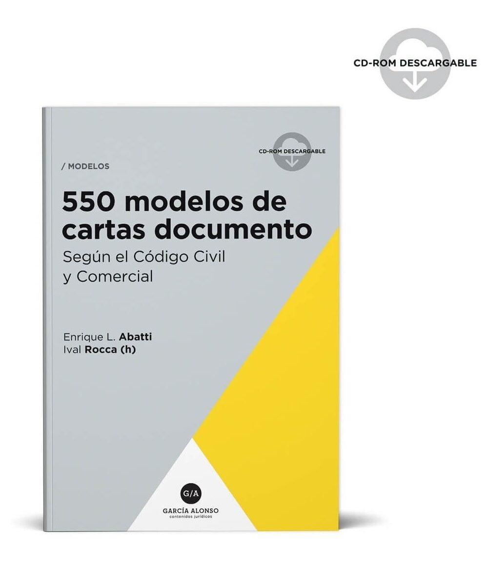 550 Modelos De Cartas Documentos Segun El Codigo Civil Y Com