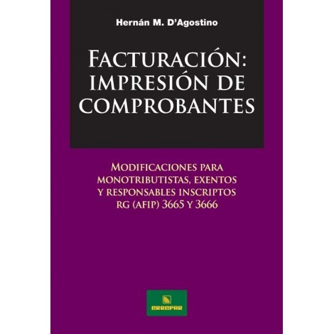 Facturación: Impresión De Comprobantes. Hernán M.d' Agostino