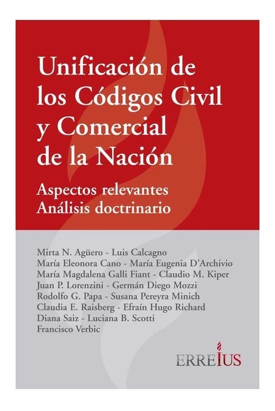 Unificacion De Los Codigos Civil Y Comercial De La Nacion