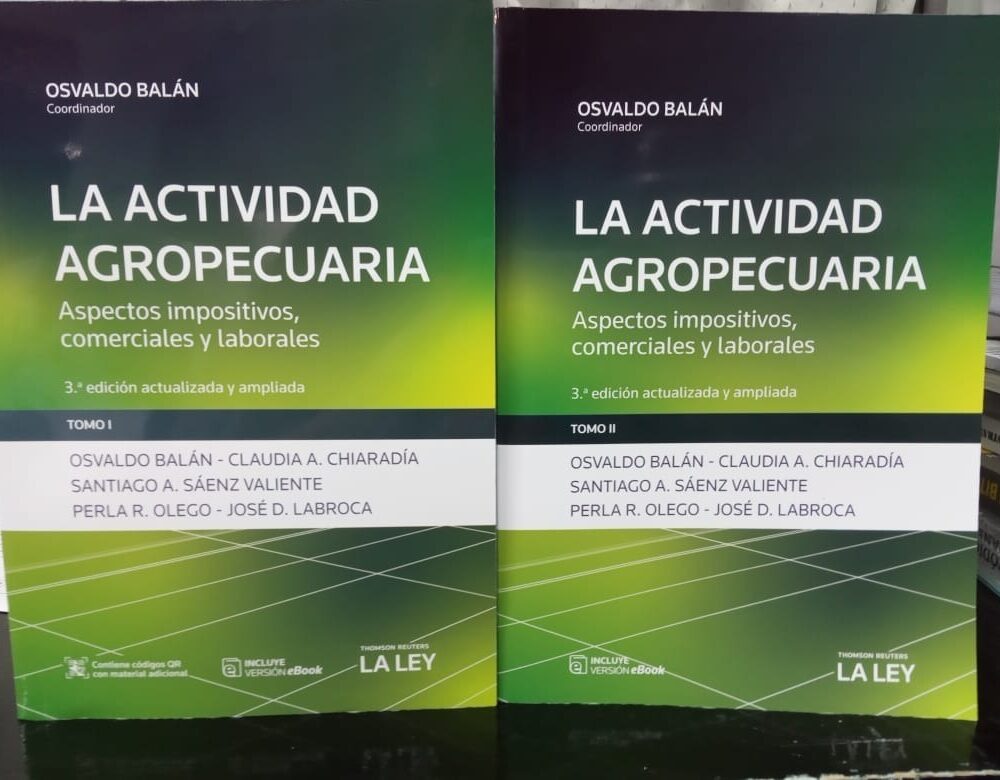 La Actividad Agropecuaria 2 Tomos - Osvaldo Balán Y Otros