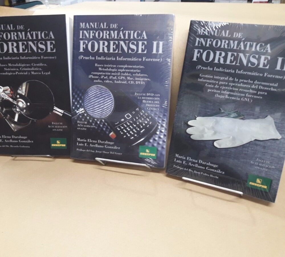 Pack Informática Forense 3 Tomos Arrellno - Darahuge Errepar