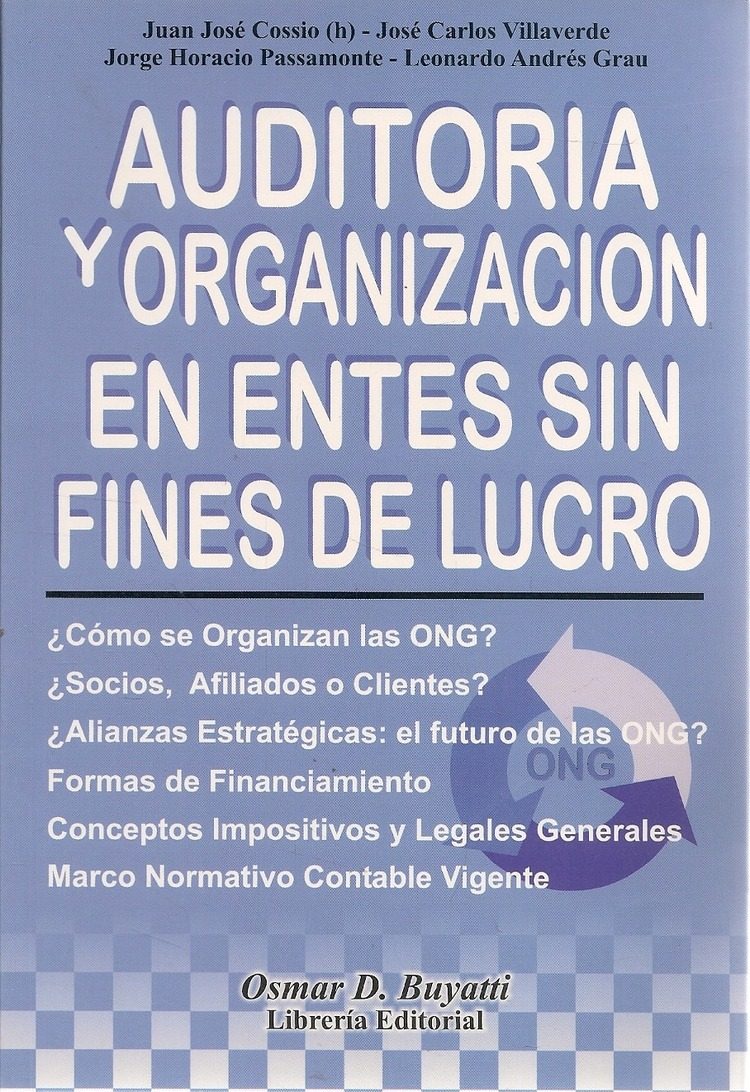 Auditoria Y Organizacion En Entes Sin Fines De Lucro