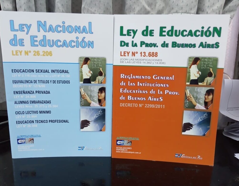Combo Ley De Educacion 26206 + Ley De Educacion Prov. Bs.as