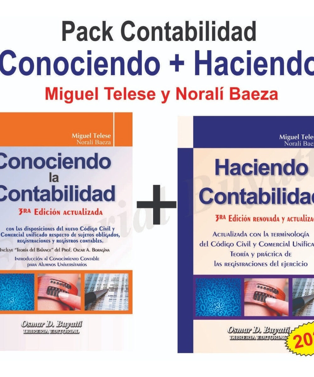 Pack Haciendo Contabilidad + Conociendo La Contabilidad
