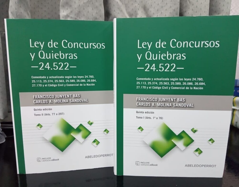 Ley De Concursos Y Quiebras 2 Tomos Ley 24522 - Junyent Bas