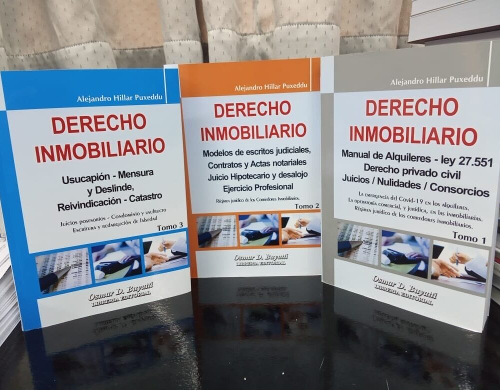 Derecho Inmobiliario 3 Tomos Hillar Puxeddu