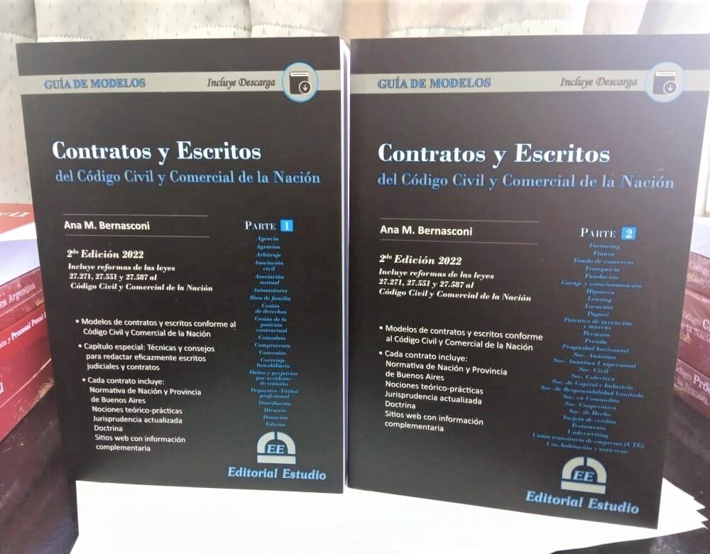Contratos Y Escritos Del Código Civil 2 Tomos