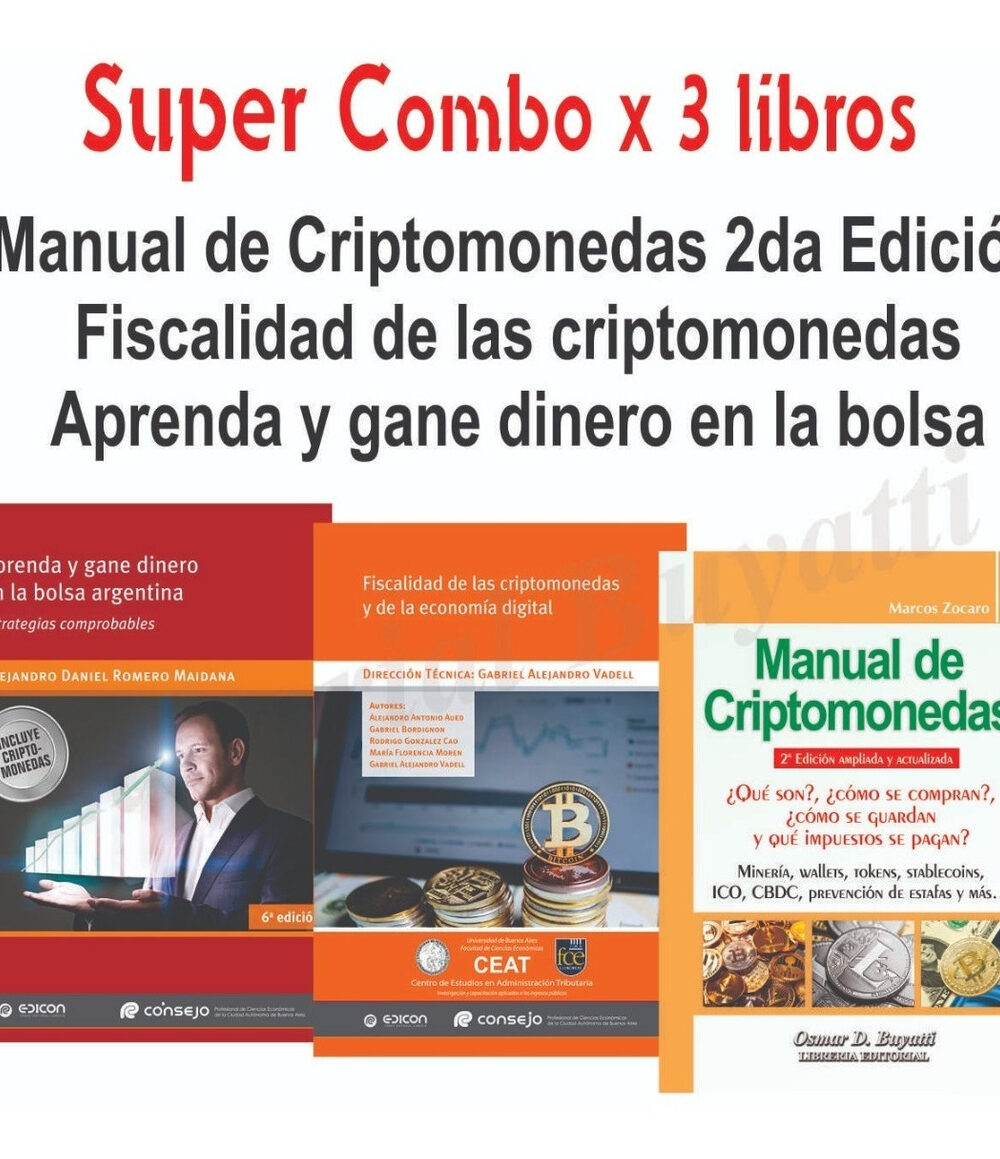 Combo Aprenda Y Gane + Criptomonedas + Fiscalidad Criptomone
