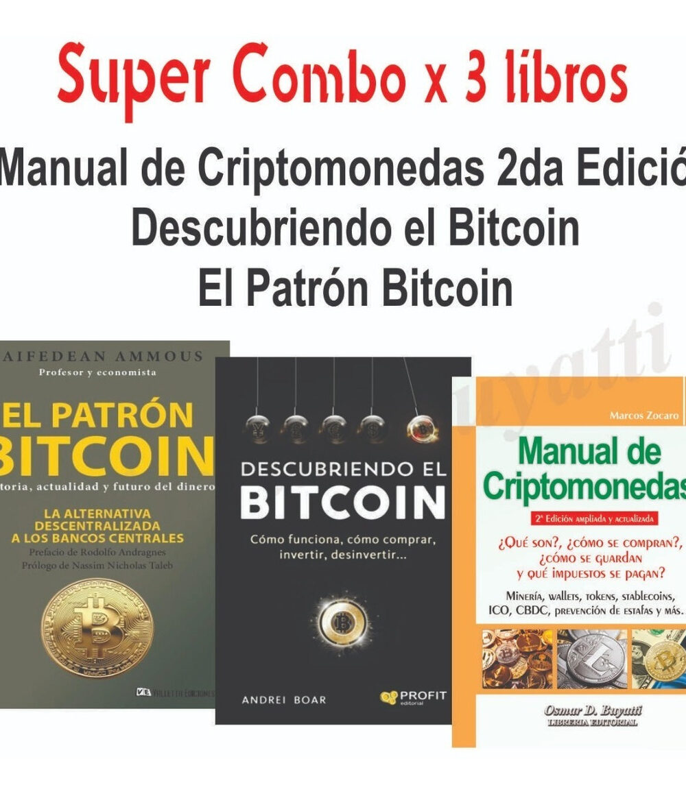Combo Descubriendo El Bitcoin + Criptomonedas + El Patron