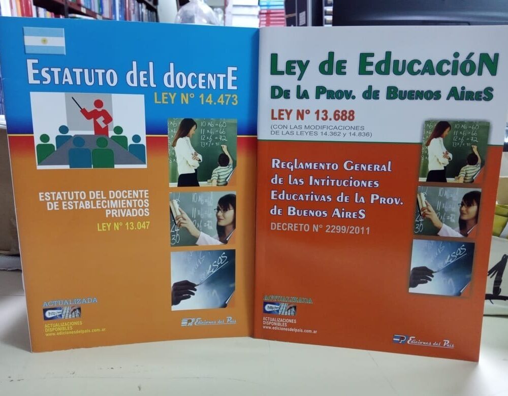 Combo Ley De Educacion + Estatuto Del Docente