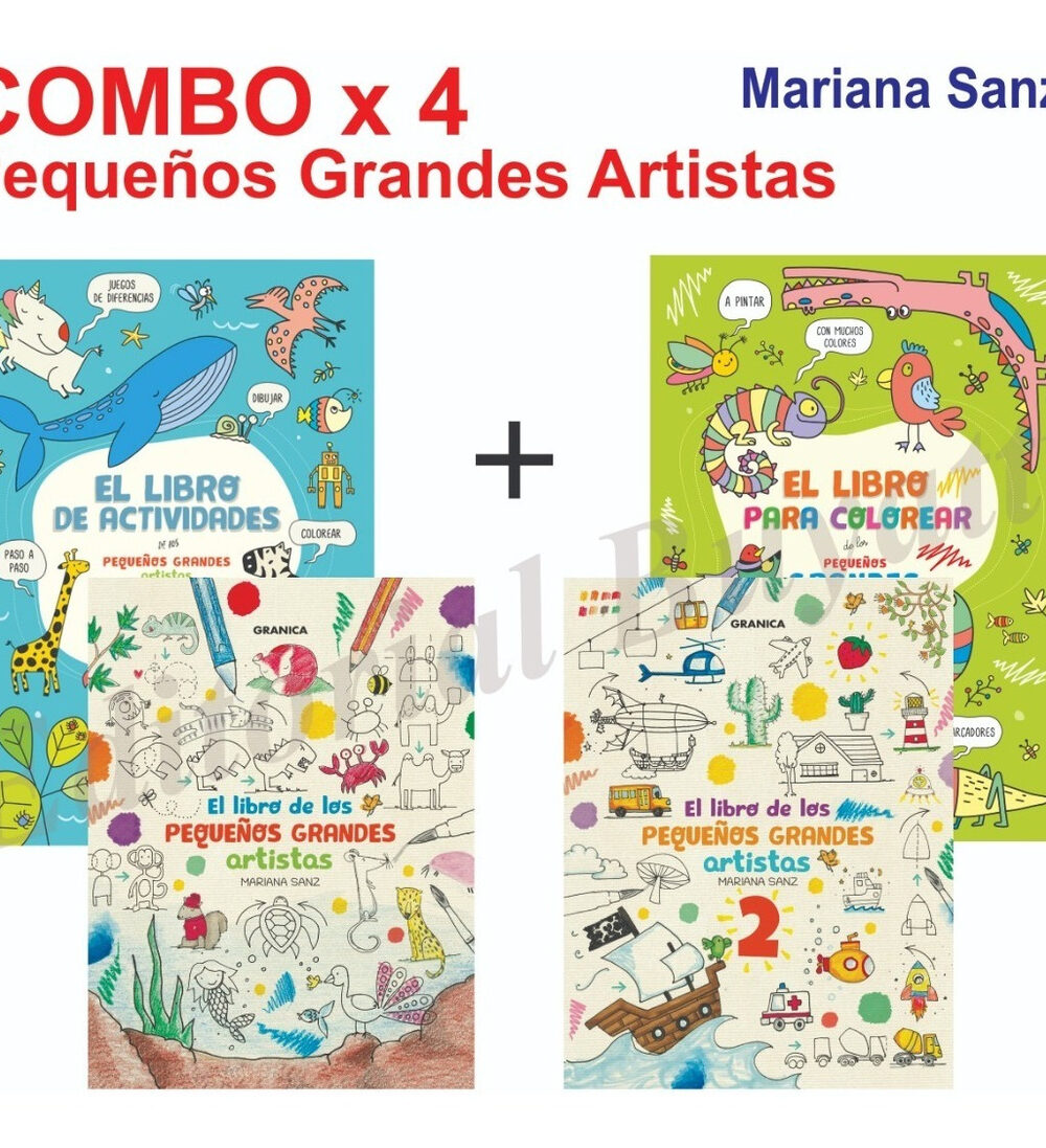Pack X 4 Pequeños Grandes Artistas - Mariana Sanz
