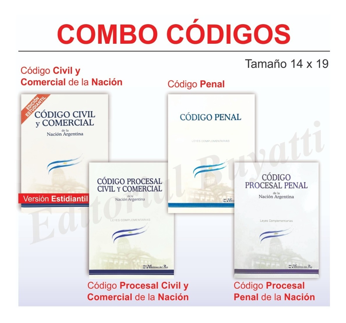 Codigo Civil, Procesal Civil, Penal Y Procesal Penal