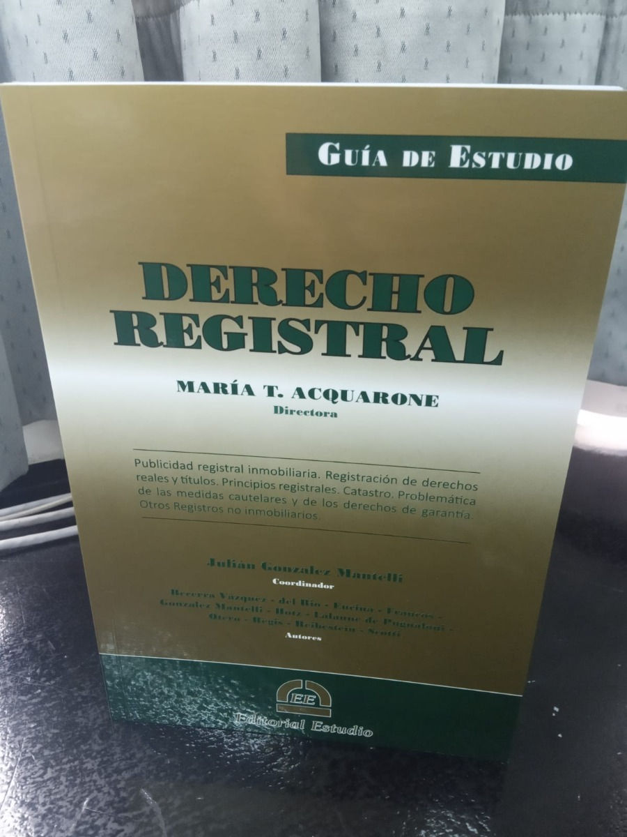 Guia De Estudio - Derecho Registral