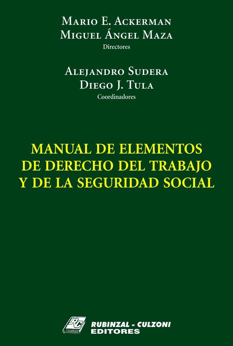 Manual De Elementos De Derecho Del Trab. Y De La Seg. Social