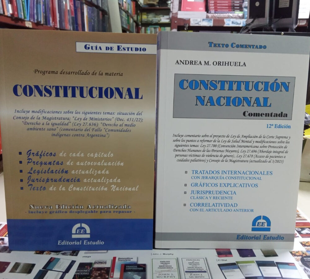 Combo Guia De Estudio Constitucional + Constitucion Comentad