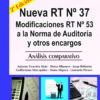 Nueva Rt N°37 Modificaciones Rt N°53 A La Norma De Auditoria