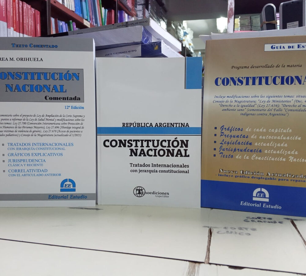 Combo Constitucion Comentada + Guia De Estudio + Const. Nac