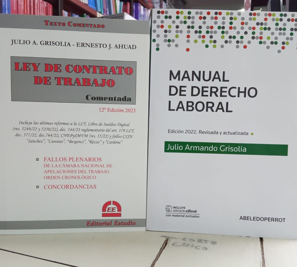Combo Manual Laboral + Ley De Contrato De Trabajo Grisolia