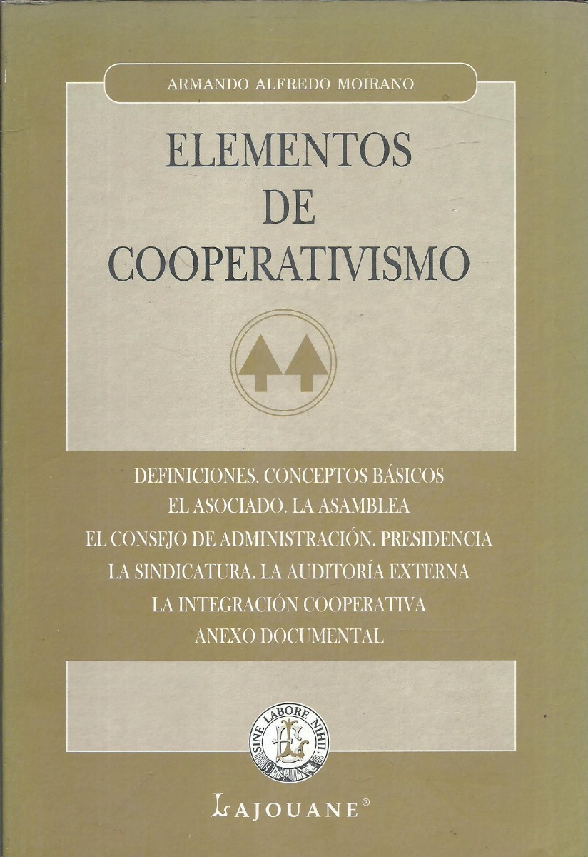 Elementos De Cooperativismo - Moirano A (libro)