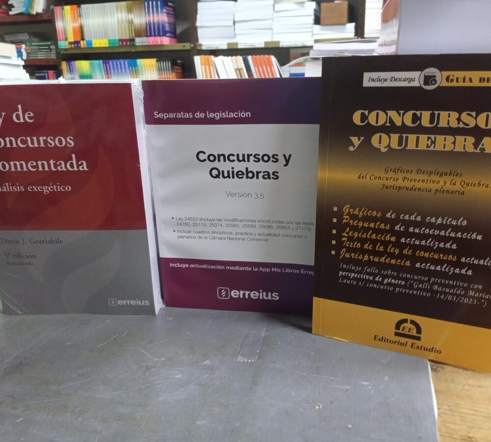 Combo Concursos Y Quiebras Guia + Sep. + Ley Comentada