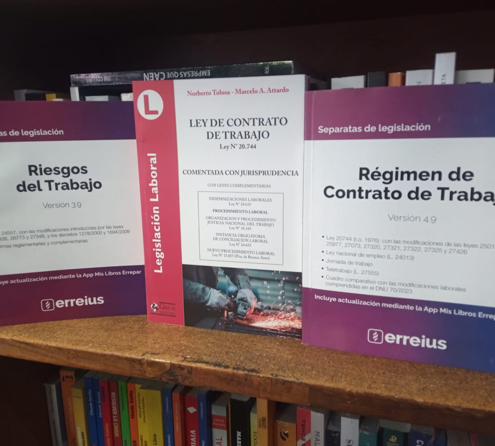 Combo Ley De Contrato De Trabajo + Riesgos + Regimen