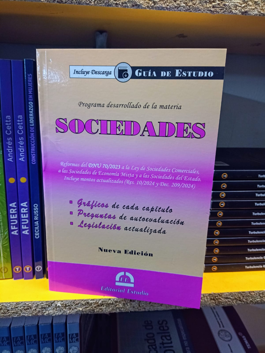 Guia De Estudio Sociedades - Ed. Estudio Ultima Edicion