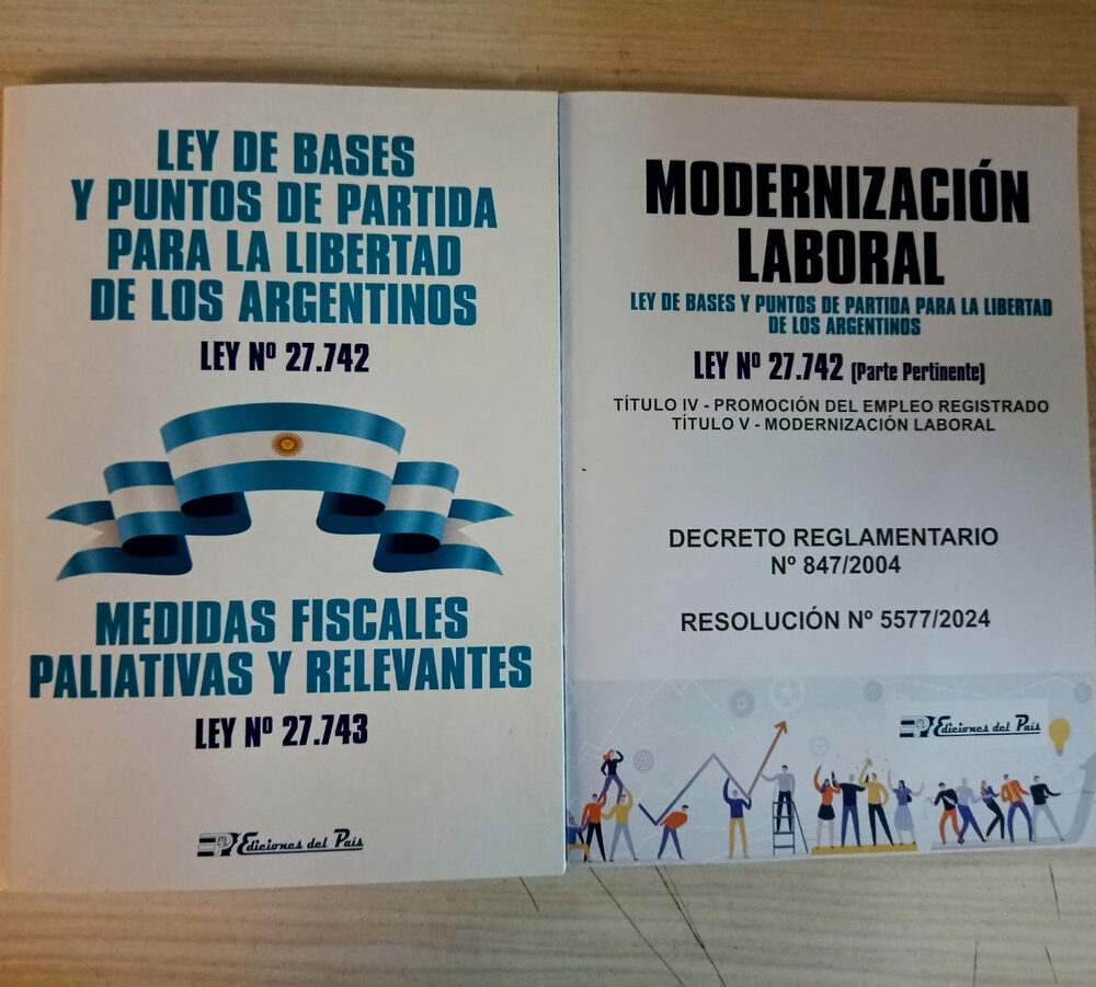 Combo Ley De Bases + Modernizacion Laboral