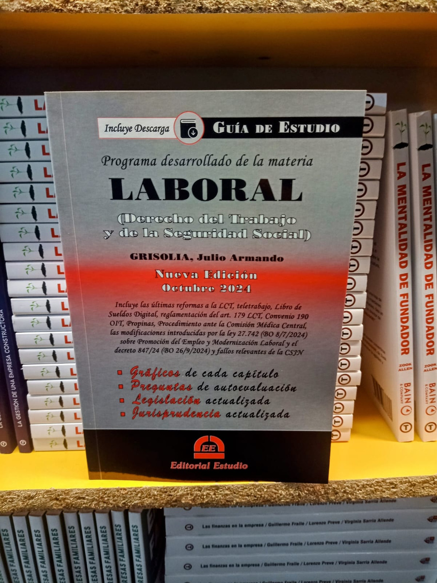 Guía De Estudio Laboral - Julio A. Grisolia Ultima Edicion