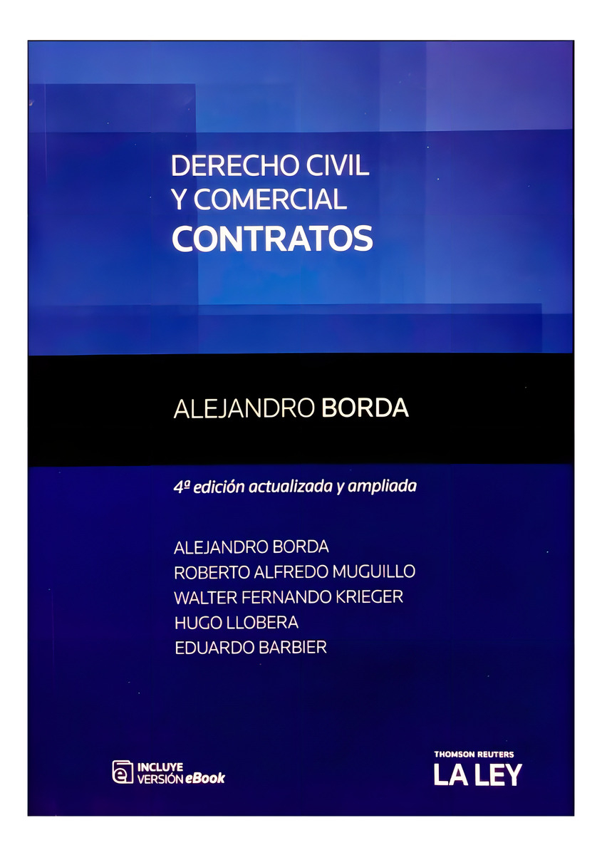 Derecho Civil Y Comercial - Contratos, De Alejandro Borda. Editorial La Ley, Tapa Blanda En Español, 2023