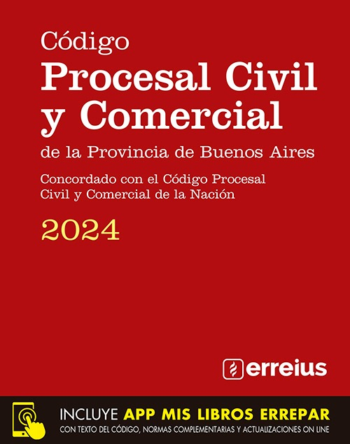 Código Procesal Civil Y Comercial De La Provincia De Buenos Aires 2024, De Aa.vv. Jurídicos Editorial Erreius, Edición 2024 En Español, 2024