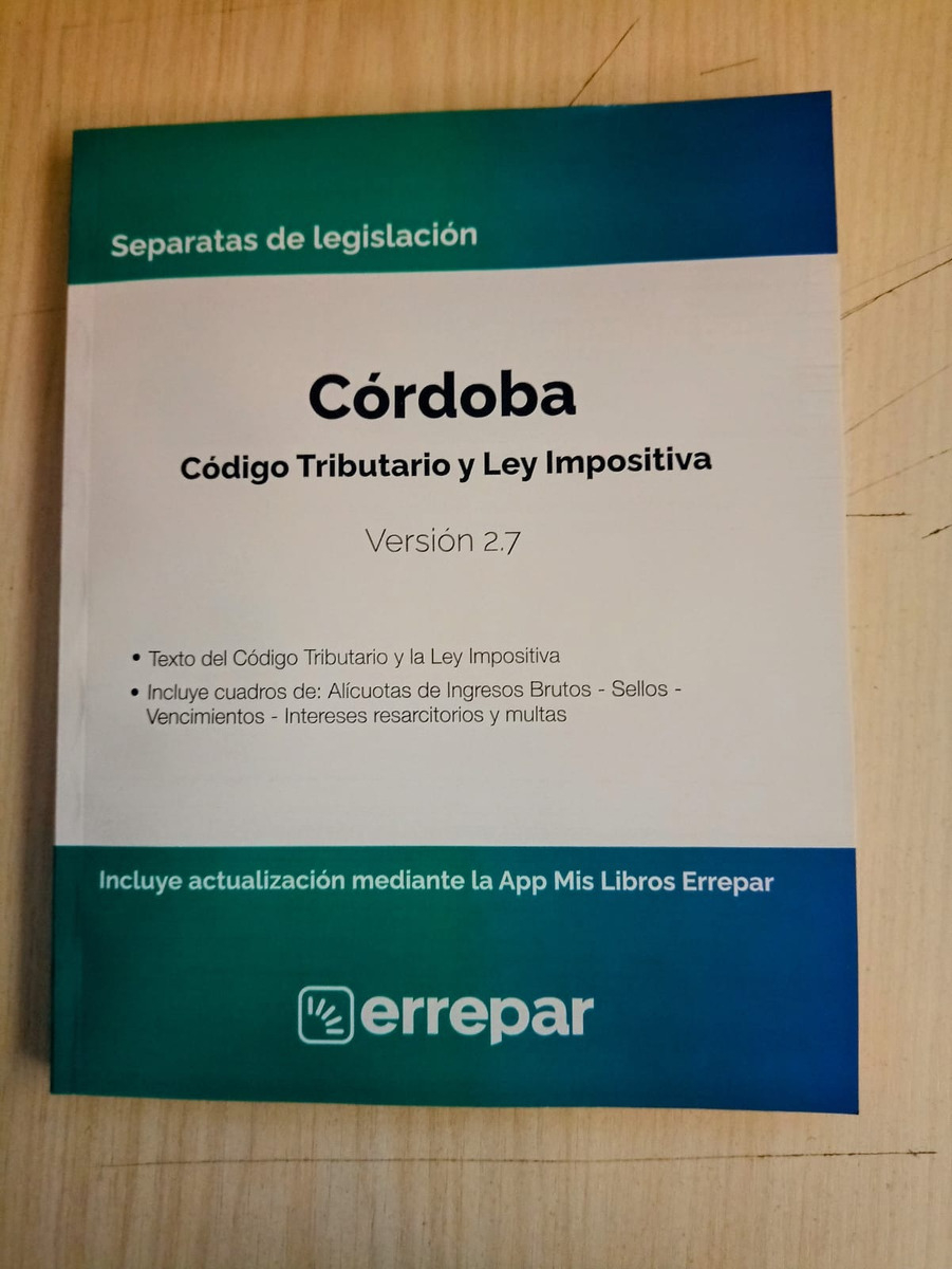 Separata De La Provincia De Córdoba - Código Fiscal Y Ley Impositiva, De Errepar/erreius. Editorial Errepar, Tapa Blanda En Español, 2025