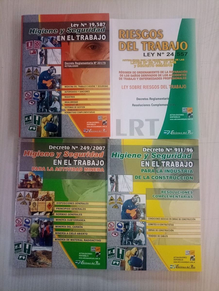Combo De Higiene Y Seguridad + Riesgos Del Trabajo Del Pais