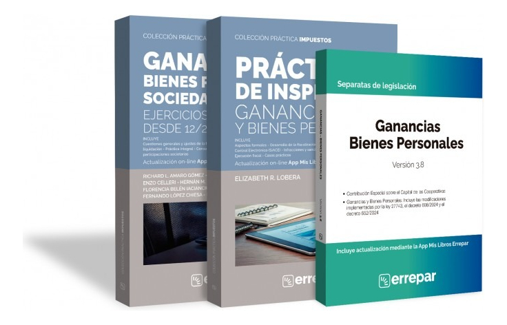 Pack 2 Ganancias, De Lobera. Colección Práctica Impuestos, Vol. 3. Editorial Errepar, Tapa Blanda, Edición 1 En Español, 2025
