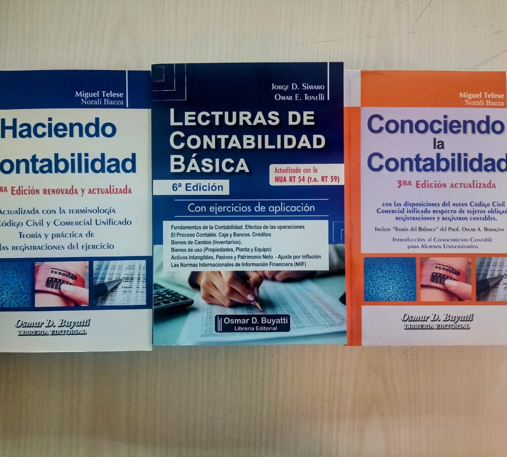 Combo Conociendo + Haciendo + Lecturas De Contabilidad, De Tonelli + Simaro + Telese. Editorial Buyatti, Tapa Blanda, Edición Buyatti En Español