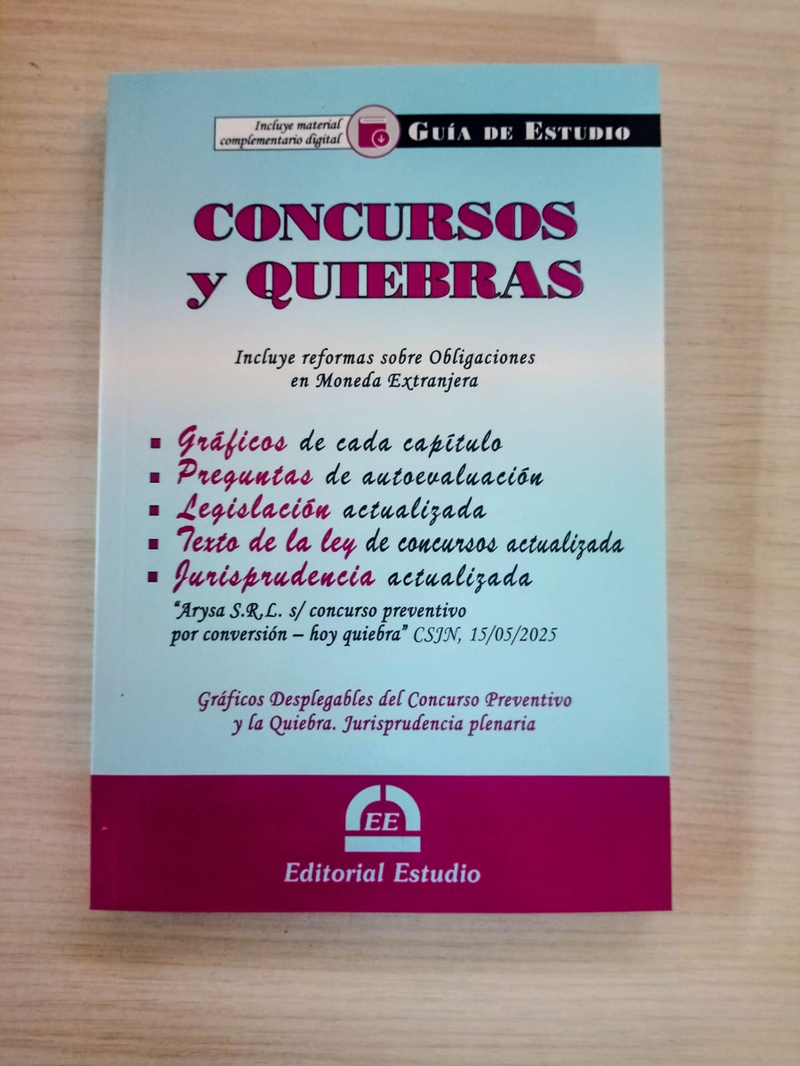 Guía De Estudio Concursos Y Quiebras Ultima Edicion