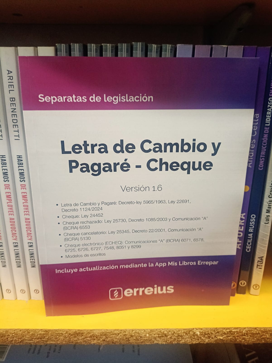 Letra De Cambio Pagare Y Cheque Ultima Edicion