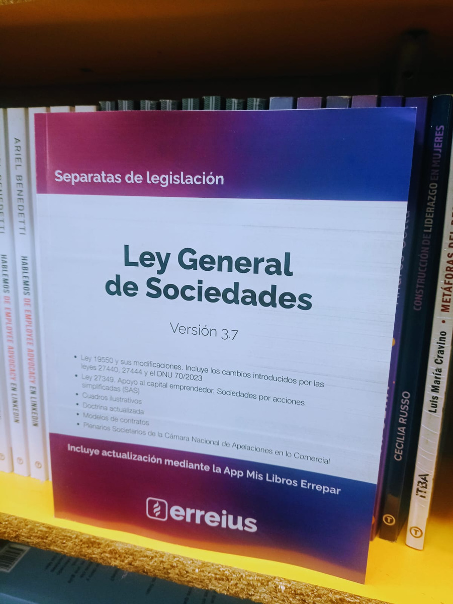 Ley General De Sociedades Separatas Ultima Edicion